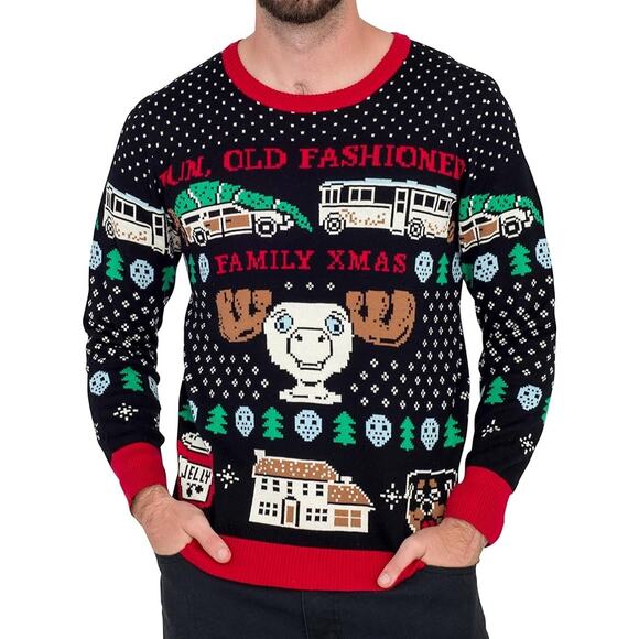 National Lampoon Christmas Vacation Men's Griswold Family Christmas Sweater XL - Picture 1 of 9